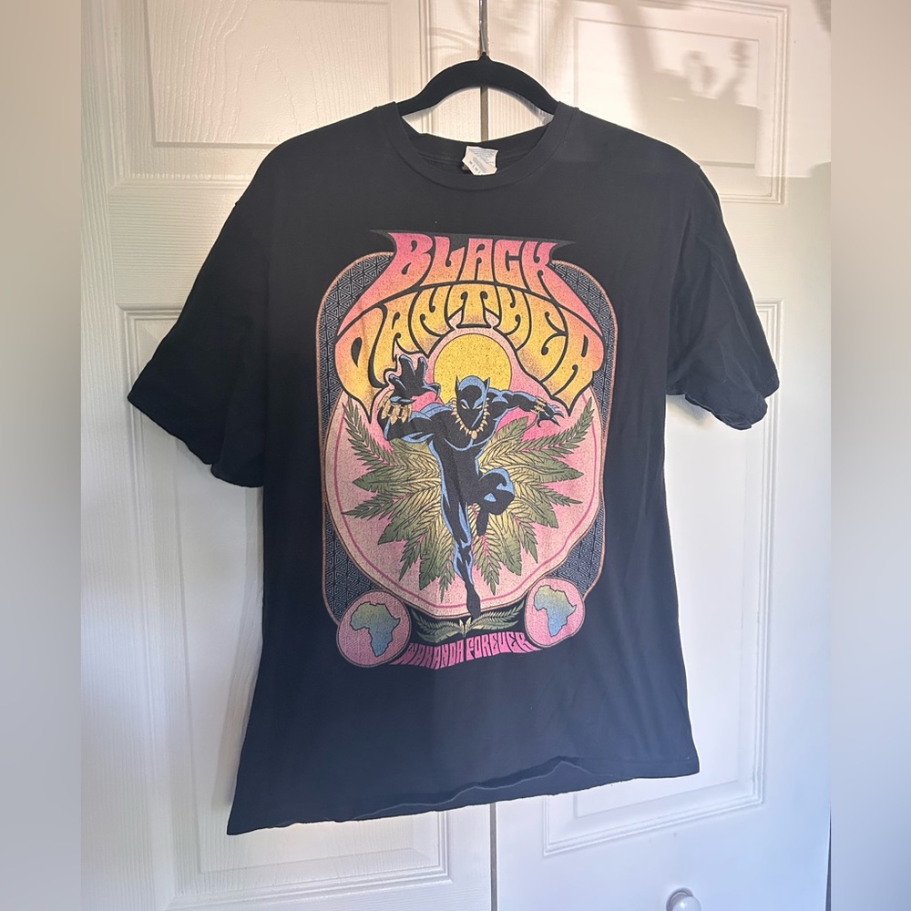 Black Panther Vintage Graphic T-Shirt - Black